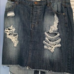 Skirt denim
